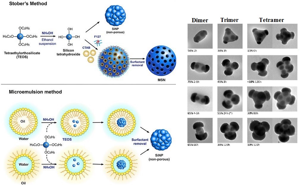 Modification of silica nanoparticles for antibacterial activities: mechanism of action 